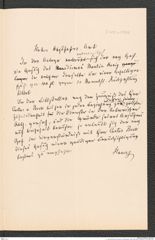 k.k. naturhistorisches Hofmuseum, Intendanzakten 1885-1896 (Hauer), Aktenzahl Z.109.a/1888, Seite 1